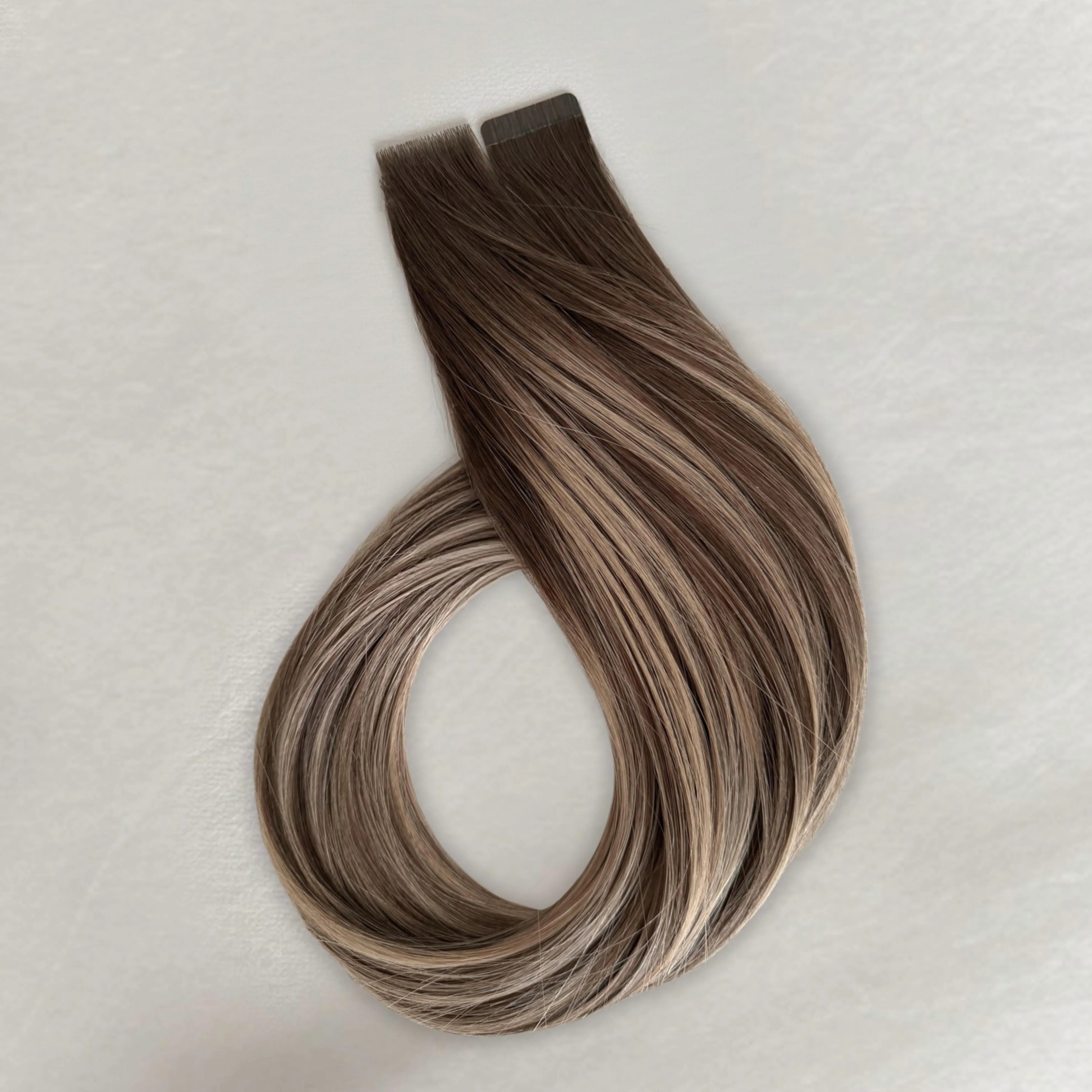 Dhair BROWN SUGAR BALAYAGE 6NA|9B Tape Extension