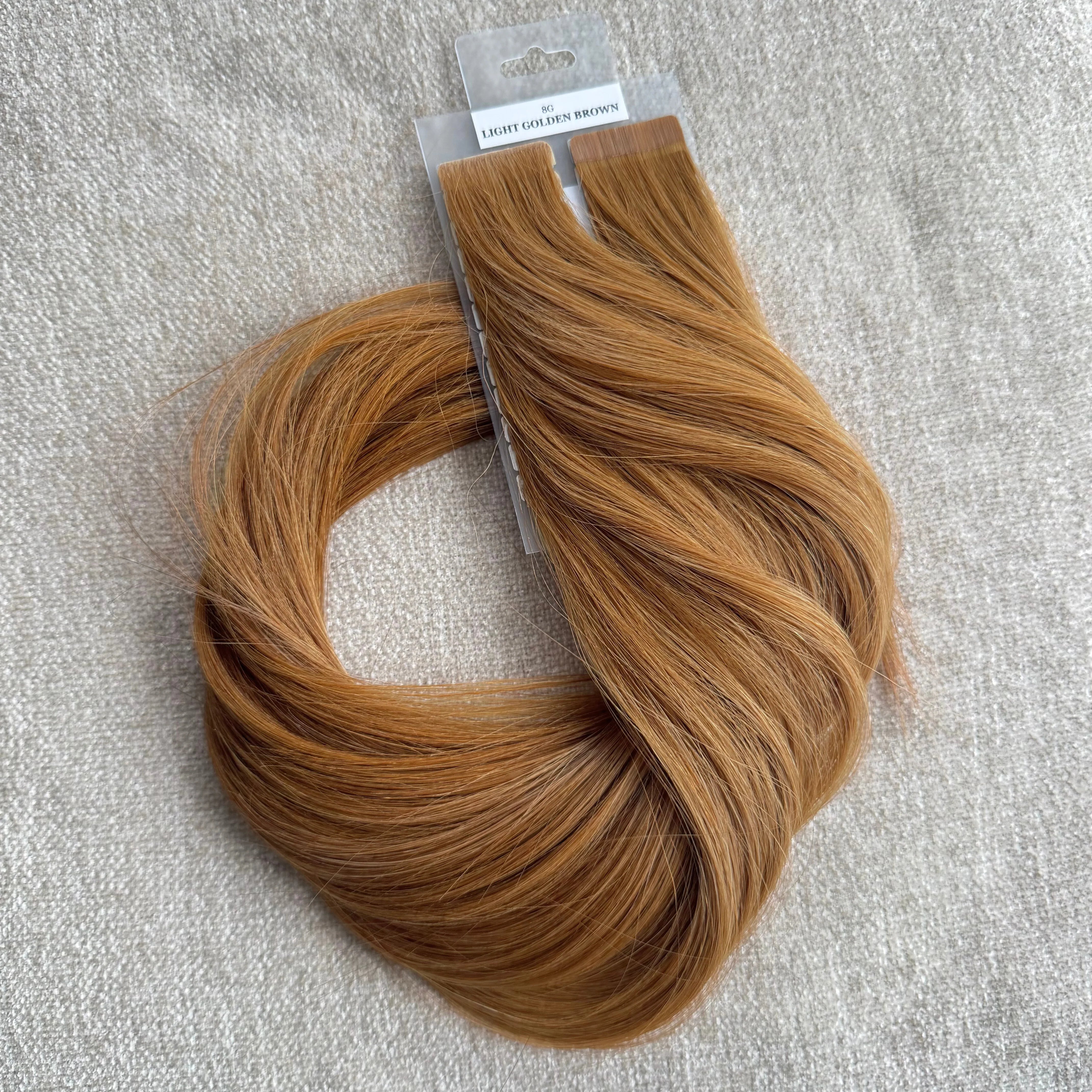 Dhair LIGHT GOLDEN BROWN 8G Tape Extension