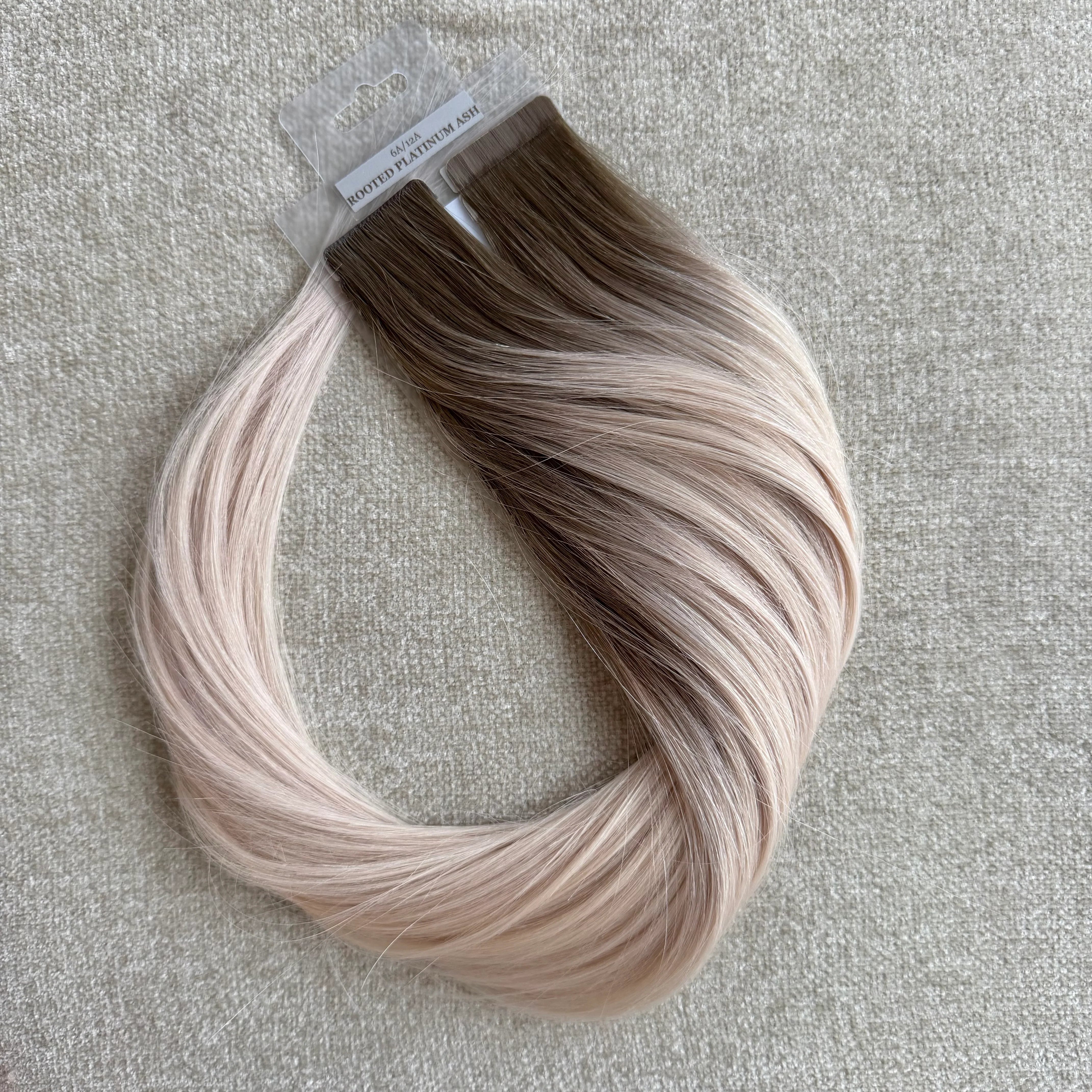 Dhair ROOTED PLATINUM ASH 6A|12A Tape Extension