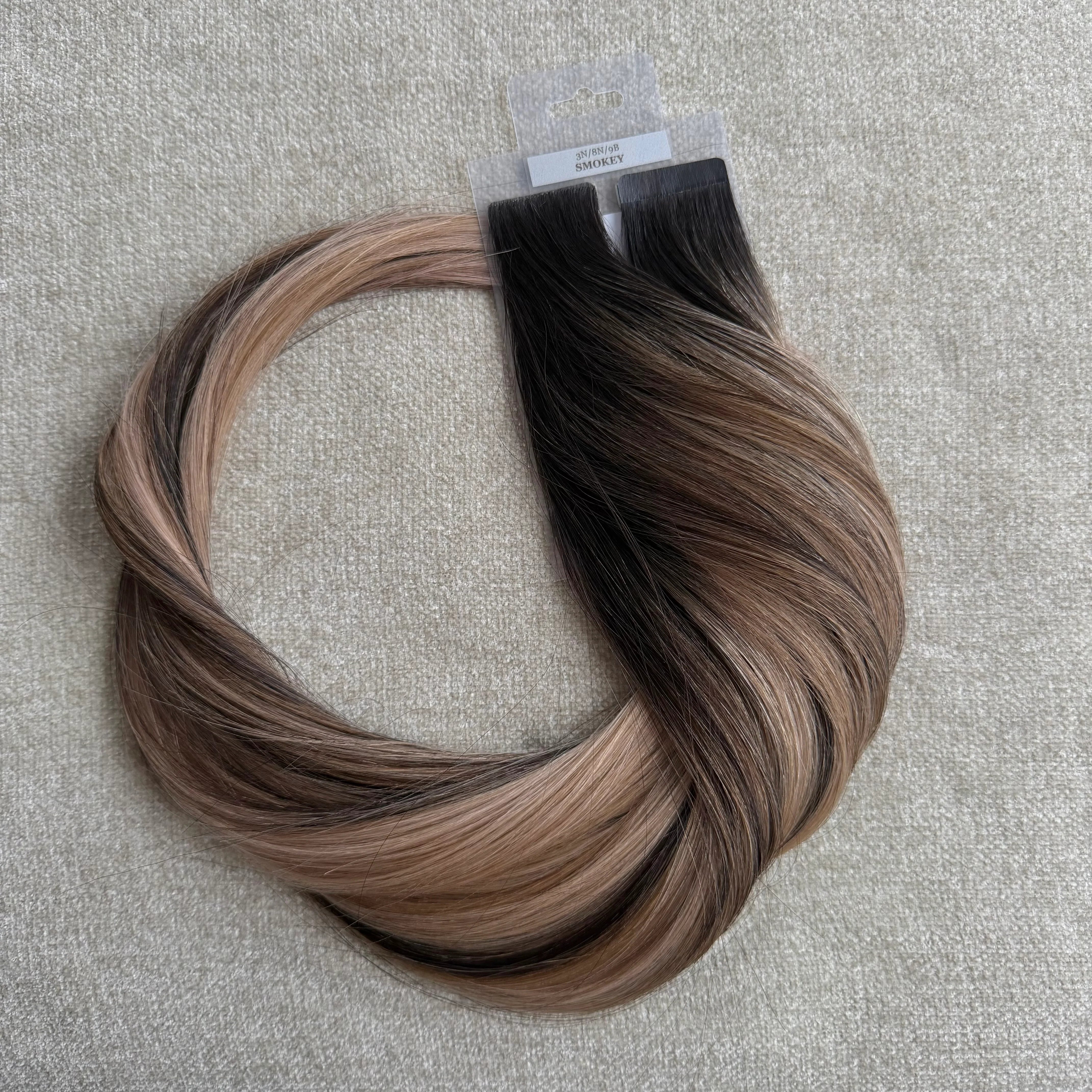 Dhair SMOKEY BALAYAGE 3N|8N|9B Tape Extension