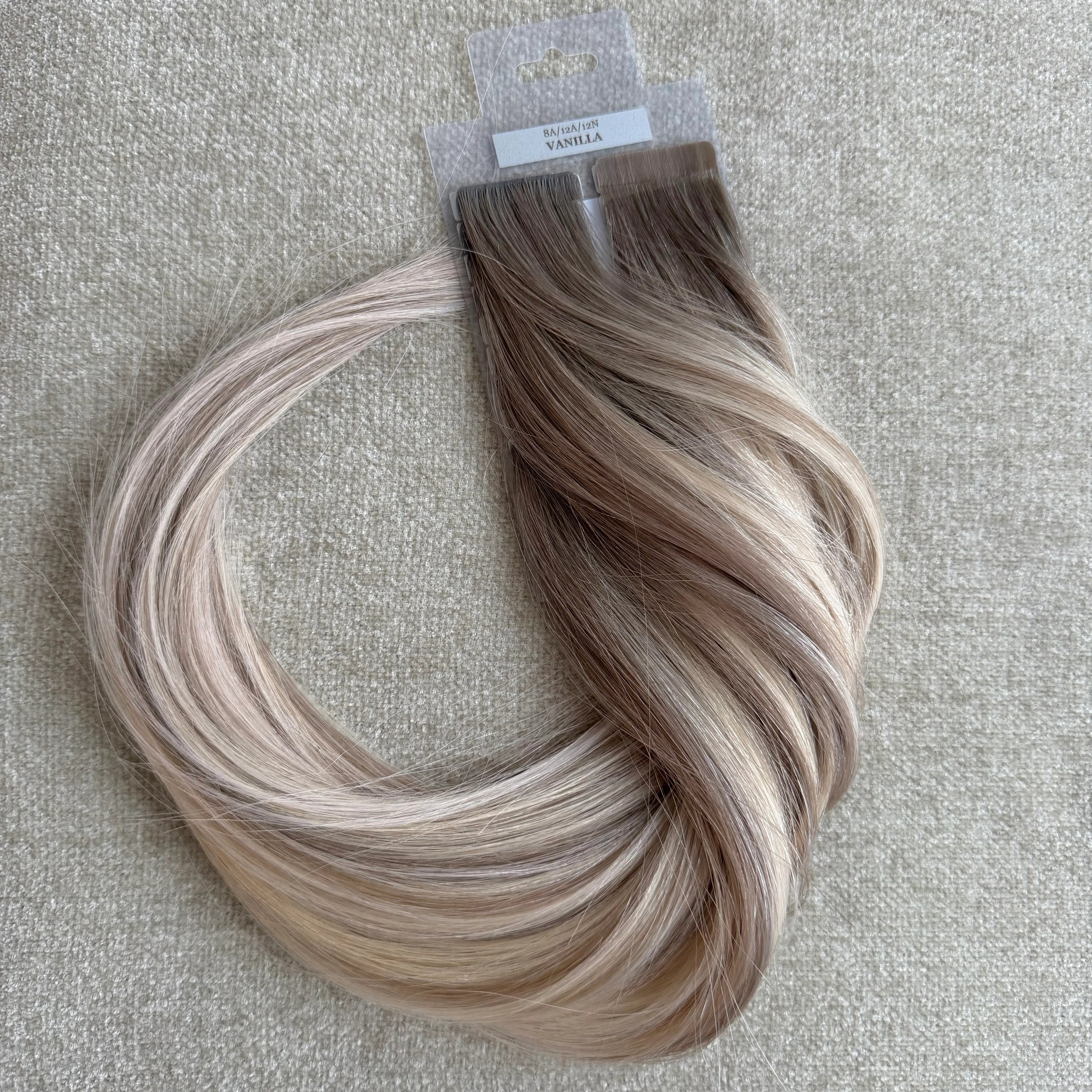 Dhair VANILLA BALAYAGE 8A|12A|12N Tape Extension